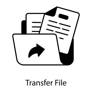 dosya vektör tasarım simgesini transfer et