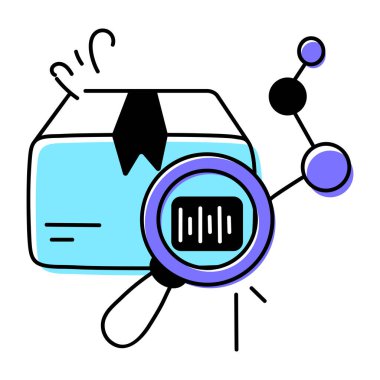 Beyaz arkaplanda çizgi film projektörü simgesi