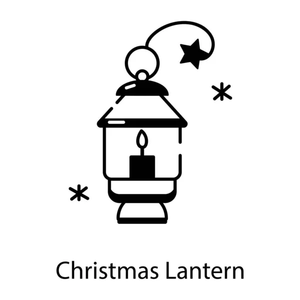 Lantern Icon Vector Illustration White Background — Stock Vector