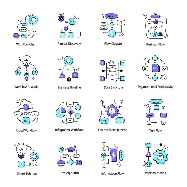 Kodlama simgesi programlanıyor. Yazılım geliştirme simgesi koleksiyonu
