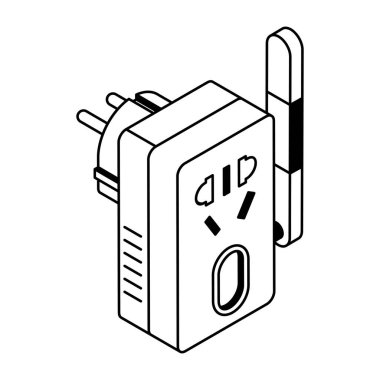 elektrik dolgu simgesi vektör illüstrasyon tasarımı