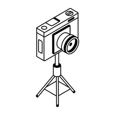 tripod ve kamera simgesi, özet biçimi