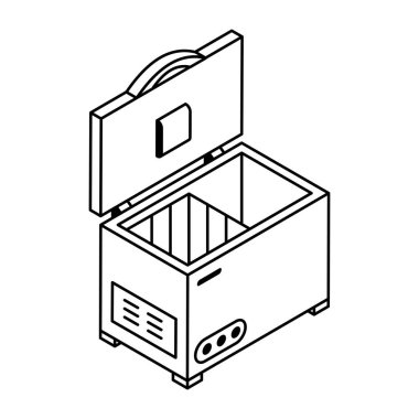 Buzdolabı simgesi, anahat stili