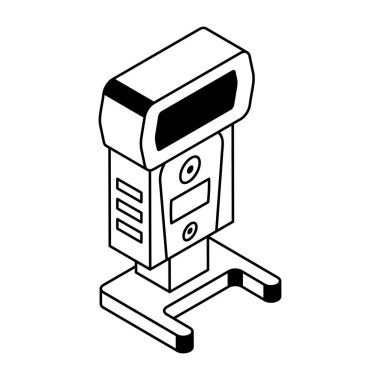 elektrik aygıtı simgesi. özet çizimi 