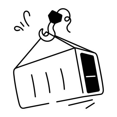 Dağıtım simgesinin çizgi çizimi