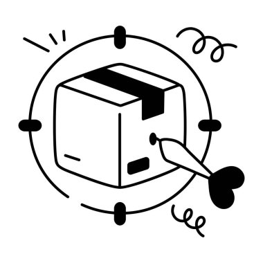 beyaz arkaplanda izole edilmiş servis kutusu web simgesi, vektör illüstrasyonu 