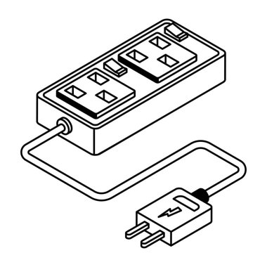 Güç dolgusunun izometrik simgesi