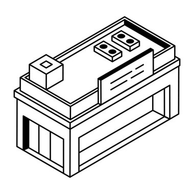 izometrik ikon vektör çizimi oluşturuluyor