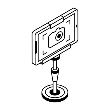 duruş simgesi, vektör illüstrasyonlu akıllı telefon