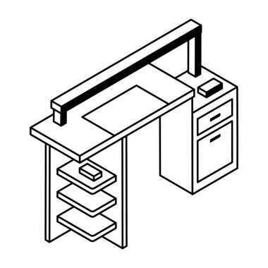 tablonun siyah ve beyaz vektör çizgisi simgesi