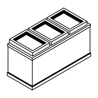 Tezgahı Kaydet Isometric Düz Simgesi