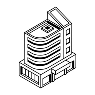 izometrik ikon vektör çizimi oluşturuluyor