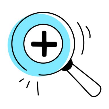 Arama simgesi tasarımı, vektör illüstrasyonu