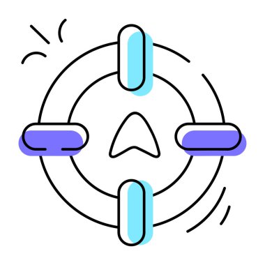 Fare İmleci Simgesi. Fare İşaretleyici Düğmesi, El Çizimi Simgesi 