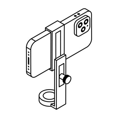 akıllı telefon teknolojisi simgesi, vektör illüstrasyonu