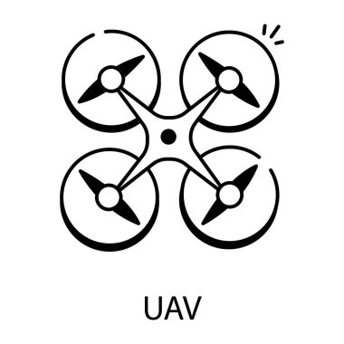 UAV simge grafik tasarımı illüstrasyonu
