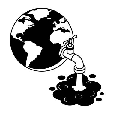 Çevre Enerjisi Düz Isometric Simgesi