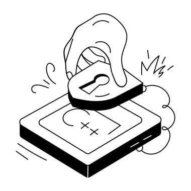 Web Geliştirme Doodle Mini İllüstrasyonu