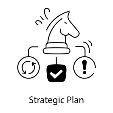 İş Çalıştırma Simgesi, vektör illüstrasyonu