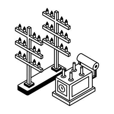 Mum tutacağı simgesindeki mumlar. Vektör illüstrasyonu 