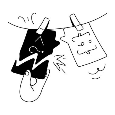 Web Programlama Doodle Mini İllüstrasyonu