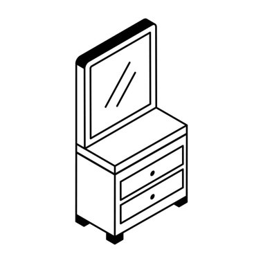 kibir aynasının izometrik simgesi