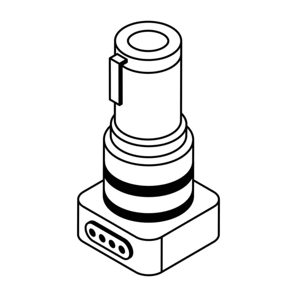 Изометрическая Плоская Икона Лесозаготовительного Оборудования Лицензионные Стоковые Иллюстрации