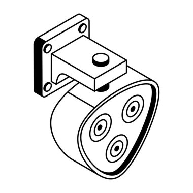 Güvenlik kamerasının ana simgesi