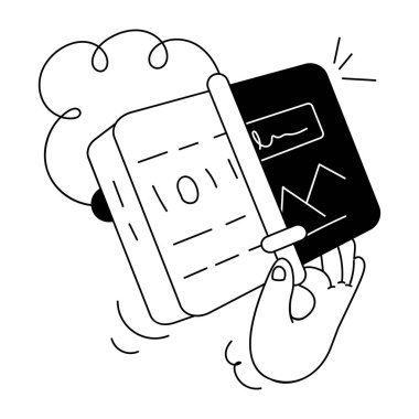 Modern Doğrusal Simge Tasvir Yapay Zeka Teknolojisi