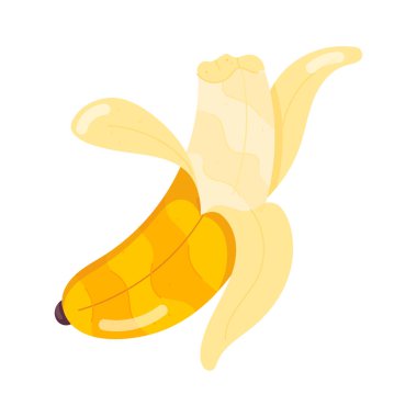 Beyaz arka plan üzerinde izole ısırıldı muz