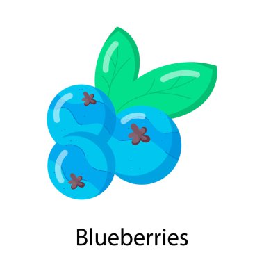 Lezzetli yaban mersini ikonu. vektör illüstrasyonu