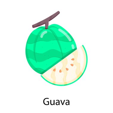 guava meyve ikonu vektör illüstrasyonu
