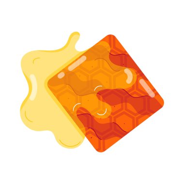 Reçelli portakallı tatlı, vektör çizimi 