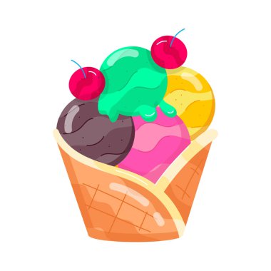 Böğürtlenli dondurma.