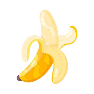 muz ikonu vektör çizimi 