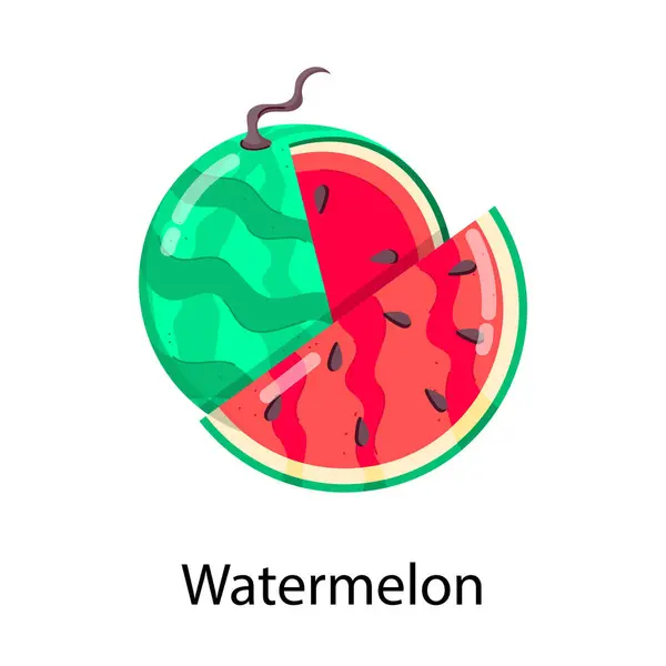 Watermelon Vector Icon White Background Royalty Free Stock Illustrations