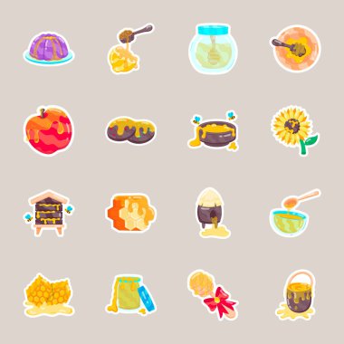 Ballı sandviçin modern düz yapıştırması.