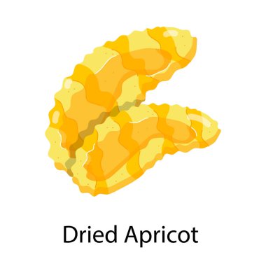 Kurutulmuş kayısı etiketi.