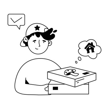 Kapüşonlu ve tişörtlü genç adam.