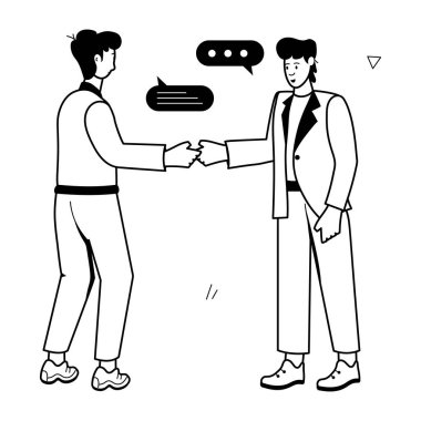 Beyazlar içinde siyahlı adamlar ve erkekler