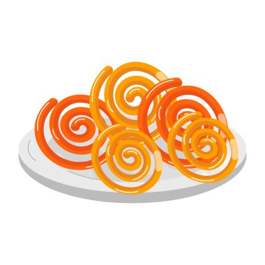 sarmal turuncu ve sarı jöle