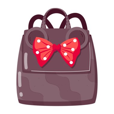 Beyaz arkaplanda moda çantası