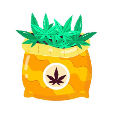 Kavanozda marihuana izole edilmiş simge