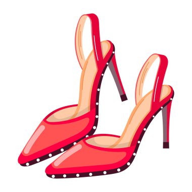 Yüksek topuklu ayakkabıların vektör çizimi