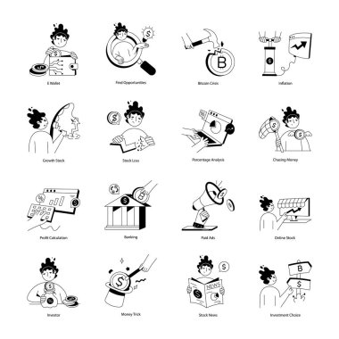 Bir yığın tıbbi covid 19 set simgesi