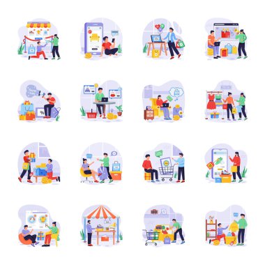 İş adamları vektör ayarla