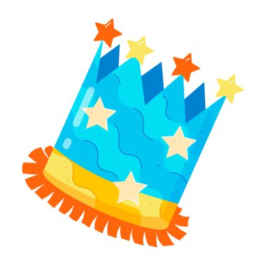 Doğum günü şapkasının vektör çizimi