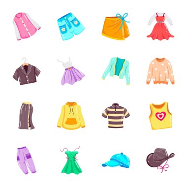 giysi simgesi çizimi beyaz arkaplanda izole edildi