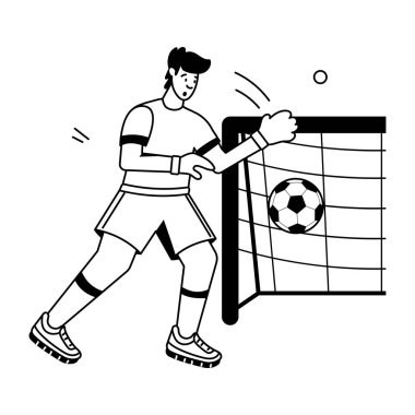 Futbol futbol oyuncusu topu ile