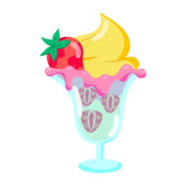 Dondurma vektör illüstrasyonu